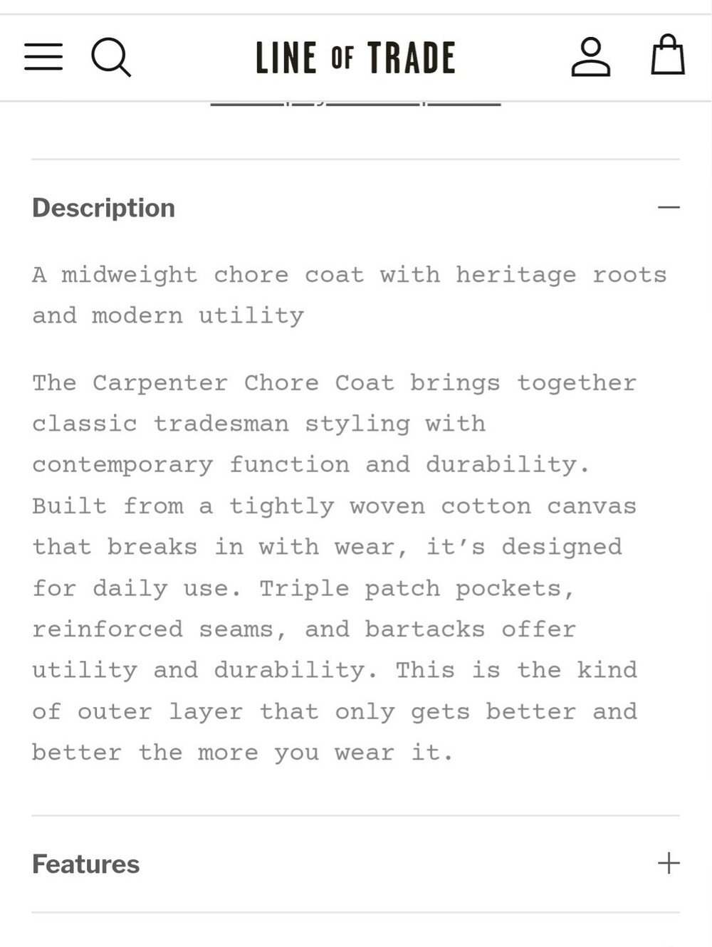 #130. Line Of Trade Carpenter Chore Coat - Picture 15 of 16